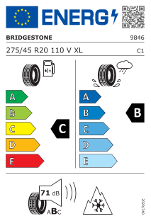 Bridgestone BLIZZAK LM001 * 275/45 R20 110V – Image 2