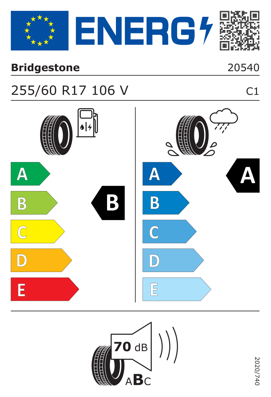 Bridgestone TURANZA 6 255/60 R17 106V – Image 2