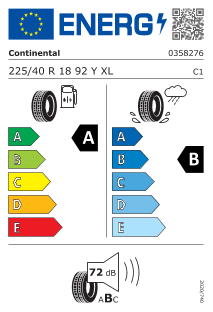Continental ECOCONTACT 6 * 225/40 R18 92Y – Image 2