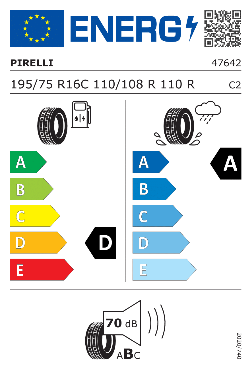 Pirelli CARRIER 195/75 R16 110R – Image 2