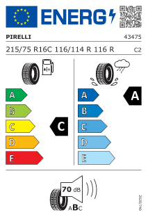 Pirelli CARRIER 215/75 R16 116R – Image 2