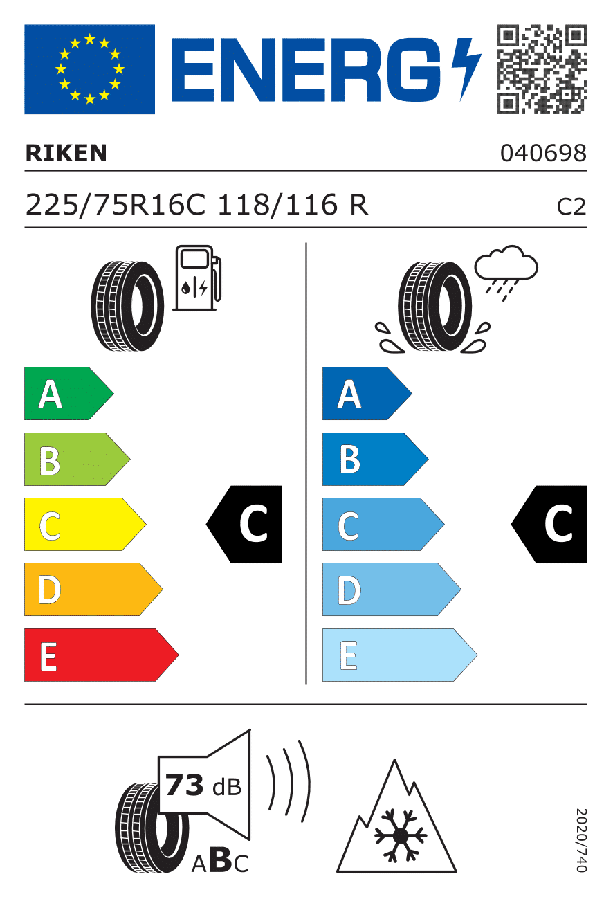 Riken CARGO WINTER 225/75 R16 118R – Image 2