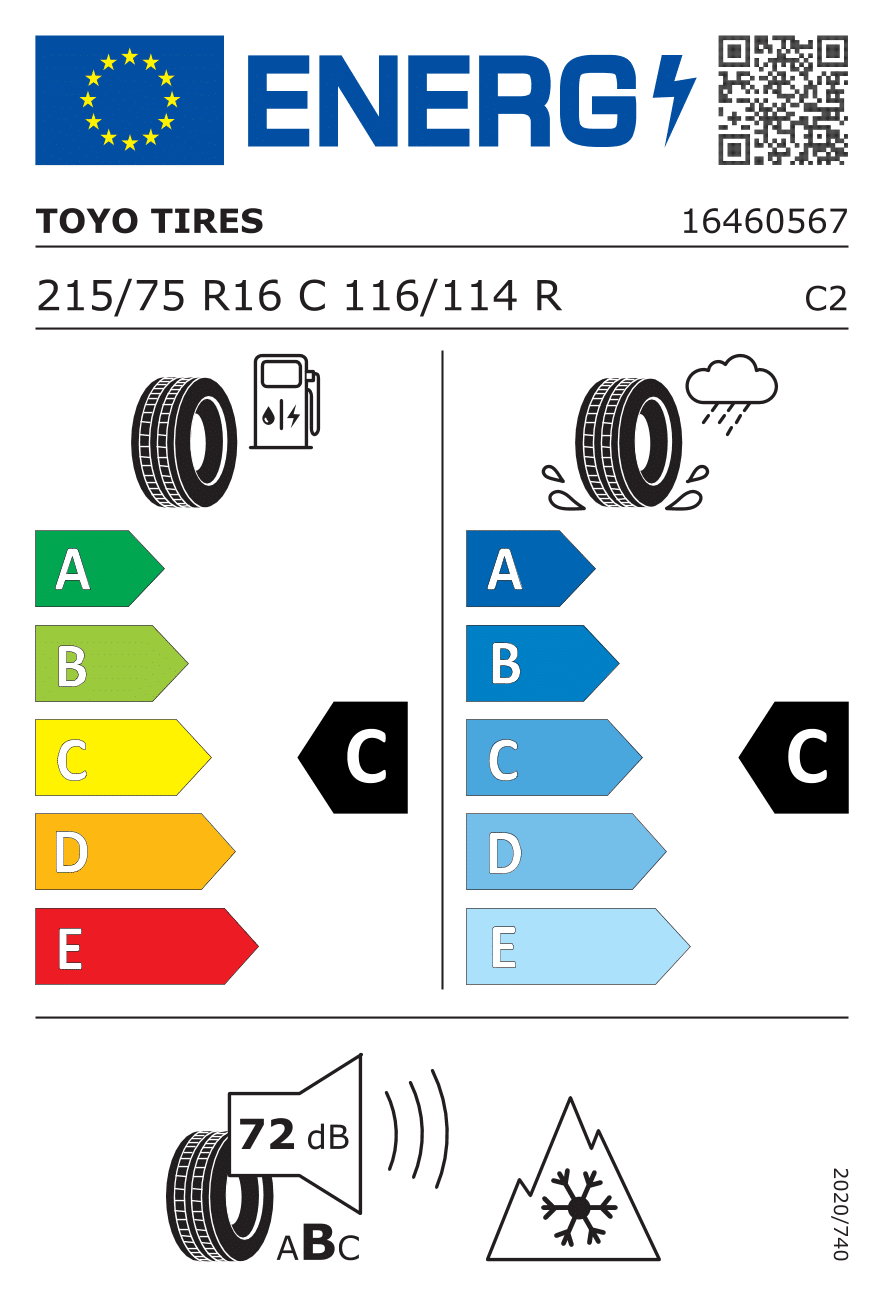 Toyo OBSERVE VAN 215/75 R16 116R – Image 2