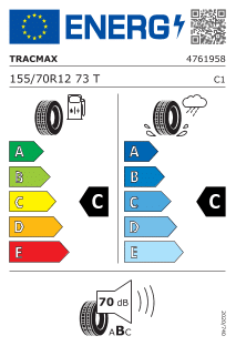 Tracmax X-PRIVILO TX2 155/70 R12 73T – Image 2