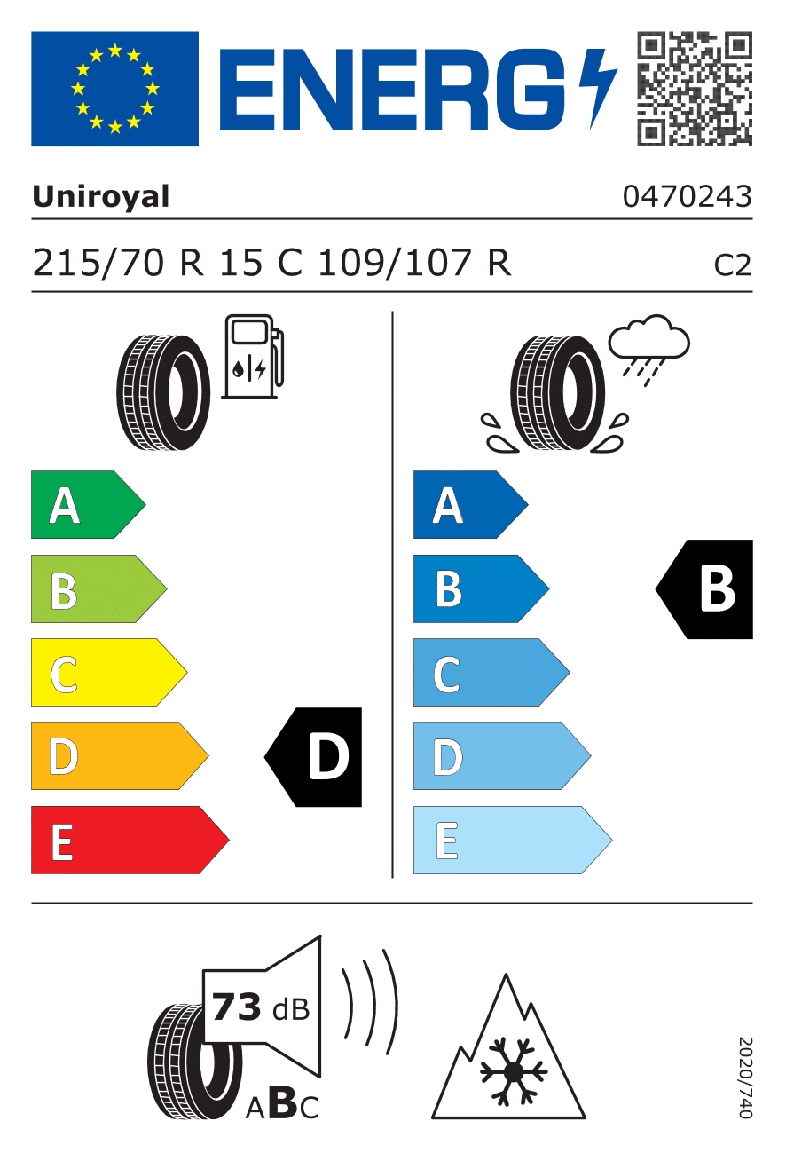 Uniroyal SNOW MAX 3 215/70 R15 109R – Image 2