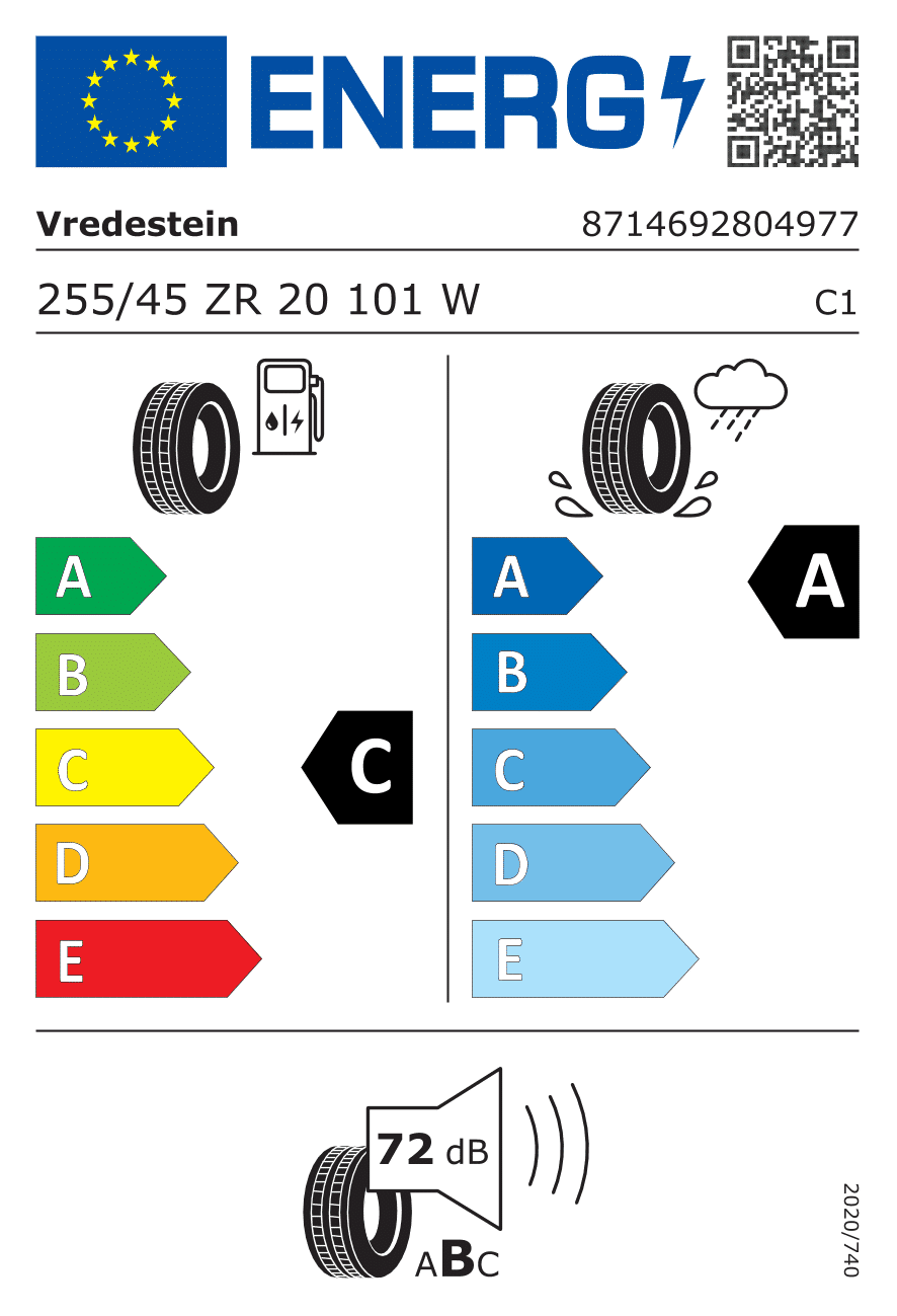 Vredestein ULTRAC PRO 255/45 R20 101W – Image 2